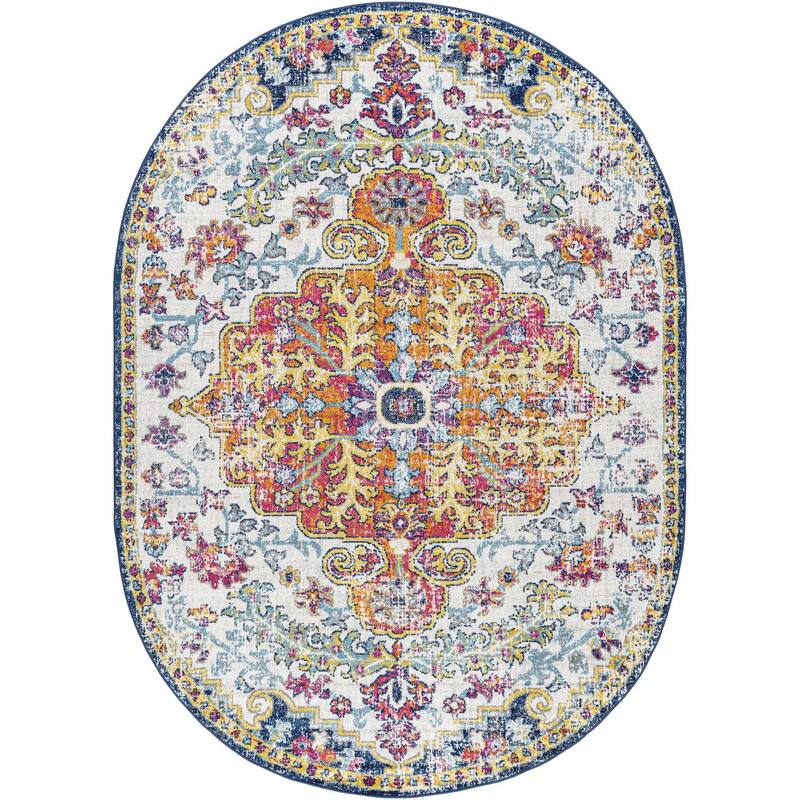 Livabliss Harput Updated Traditional Medallion Area Rug
