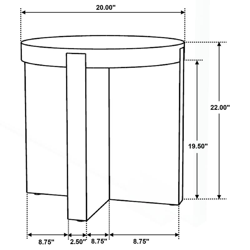 Charming Round Mango Wood End Table for Versatile Home Decor