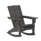 preview thumbnail 8 of 42, Commercial All-Weather Rocking Adirondack Chair with Swiveling Cupholder