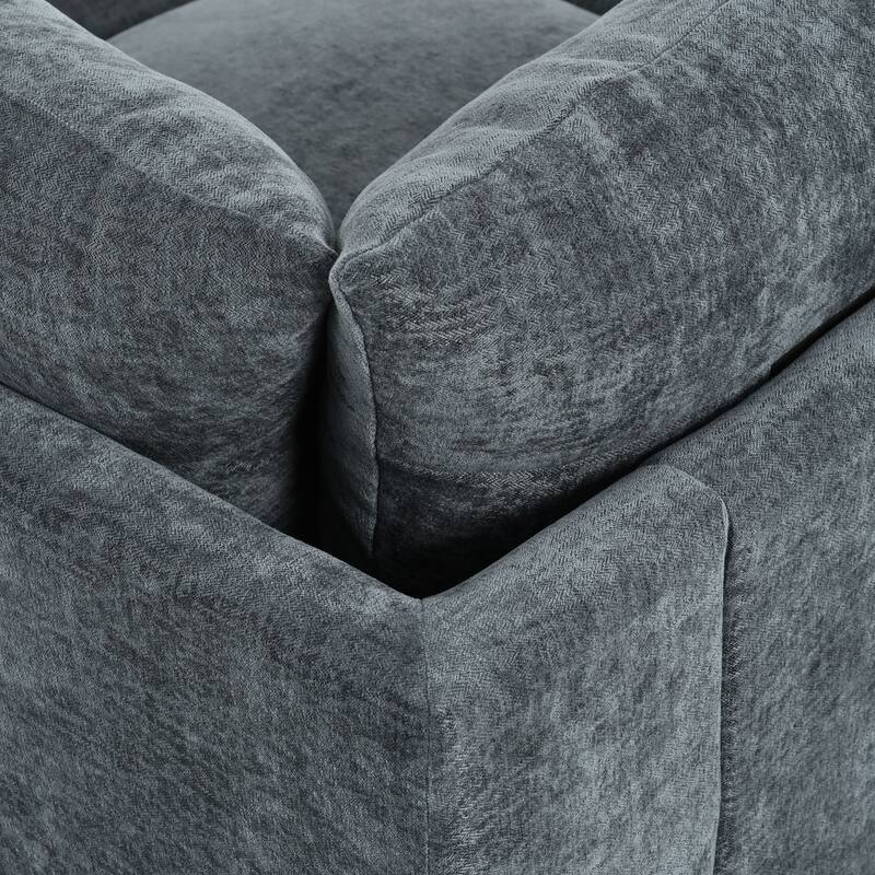 Christopher Knight Home - Harper 115" Modular Upholstery Sectional Sofa with Plush Cushions and Hidden Storage Compartments