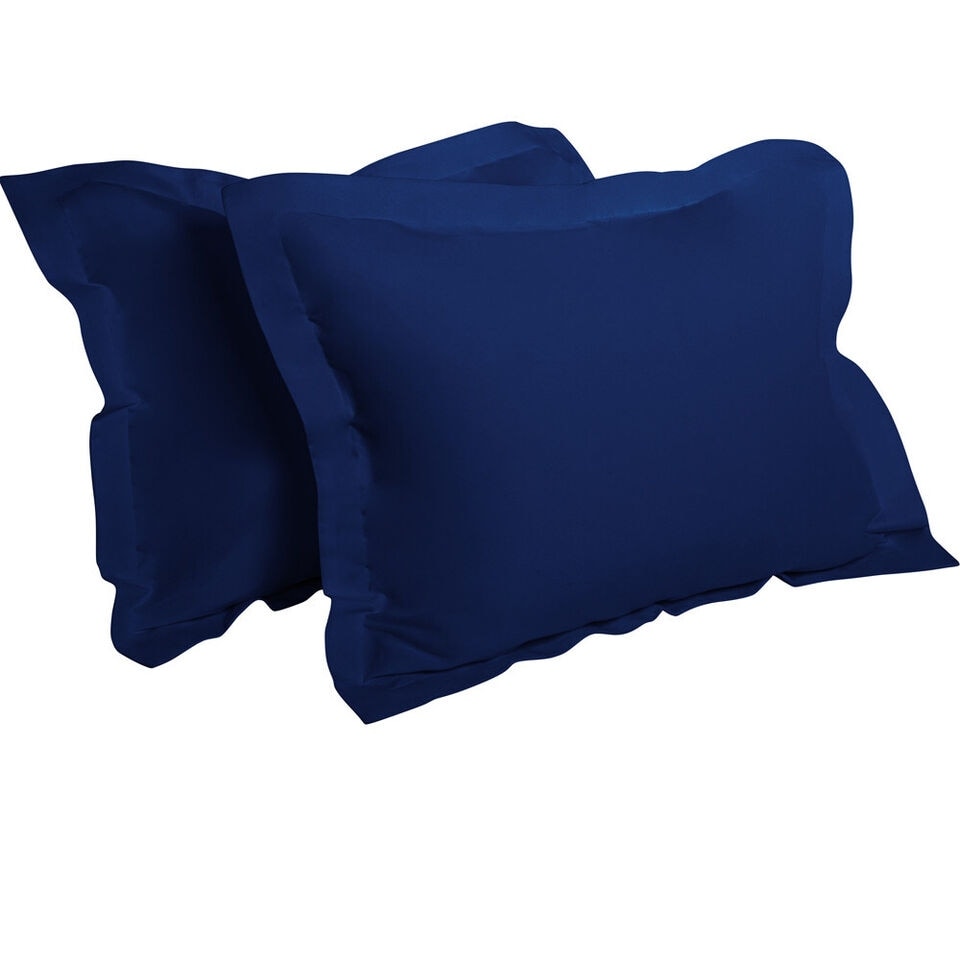 Navy blue pillow shams standard 2025