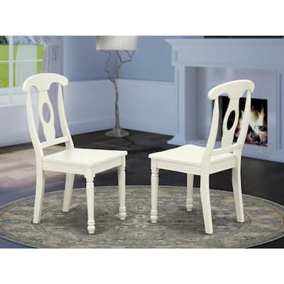 Linen White Dining Chair - Napoleon Style Accent Chair - Solid Wood Frame - Elegant Home Furnishings - 38