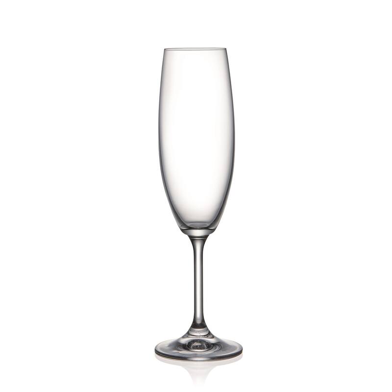 Christopher Knight Set of 4 Fluted Champagne Glass