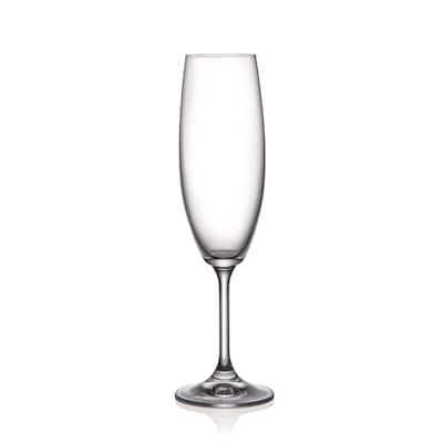 Christopher Knight Set of 4 Fluted Champagne Glass