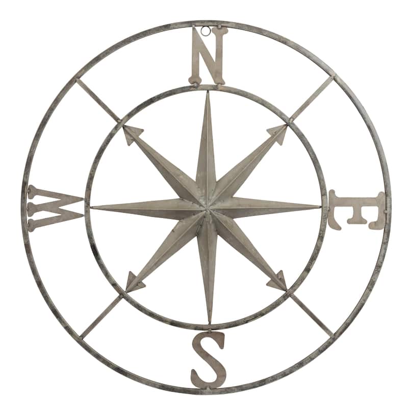 Small Decorative Metal Compass Wall Décor