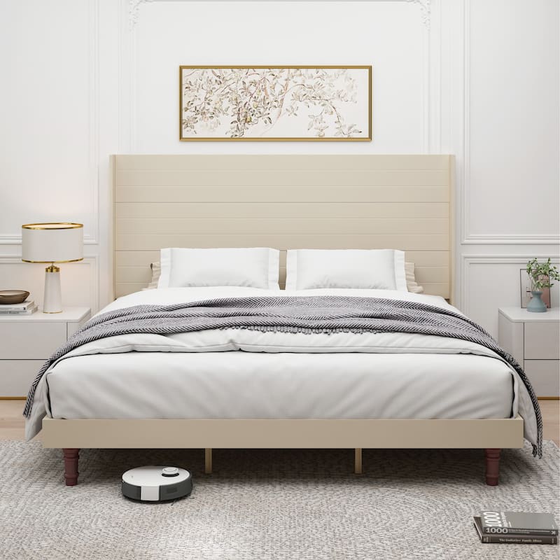 Stylish High Headboard Bed