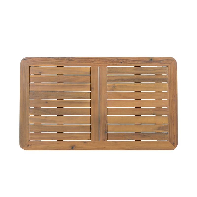 Christopher Knight Home Isolde Acacia Wood Patio Coffee Table with Curved Leg