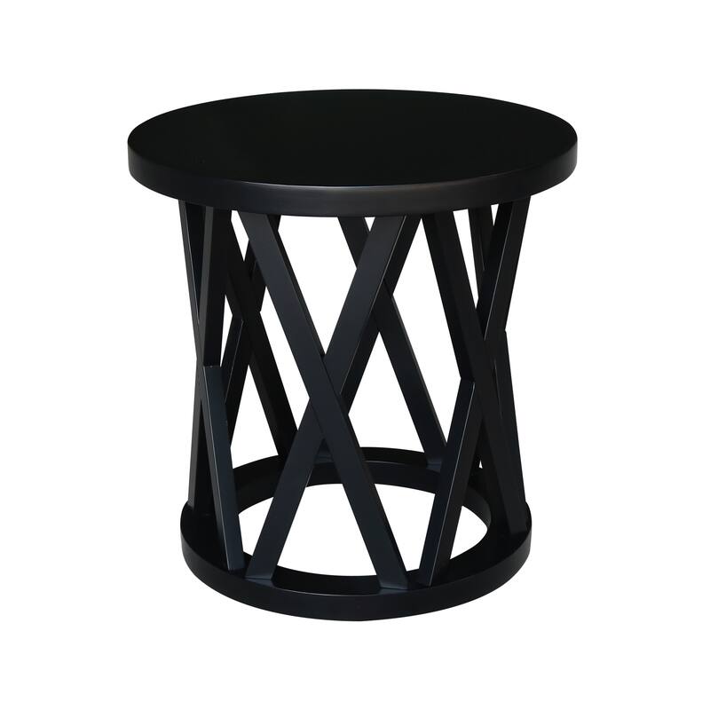 Round Ceylon End Table - 24 in. W x 24 in. D x 24 in. H