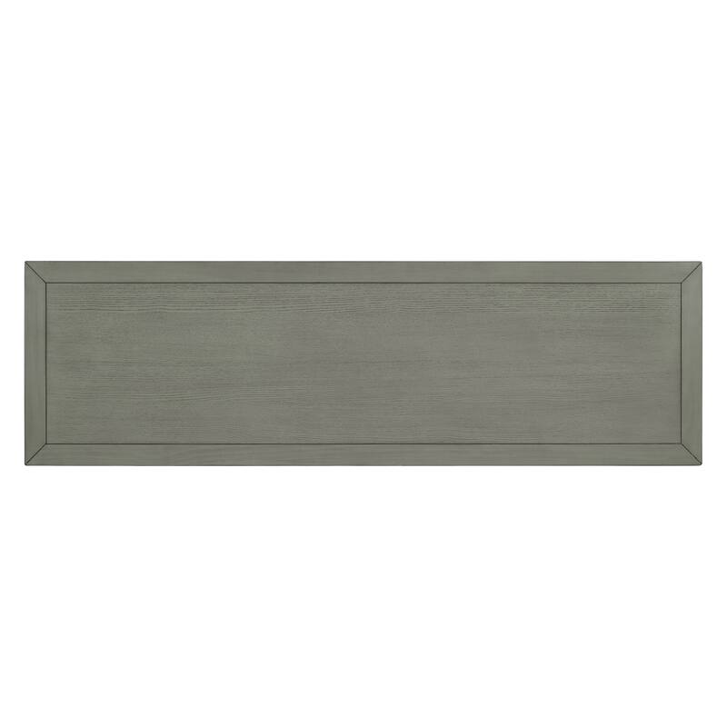 Sideboard with 4 Door Large Storage Buffet with Adjustable Shelves and Metal Handles for Kitchen, Living Room, Dining Room