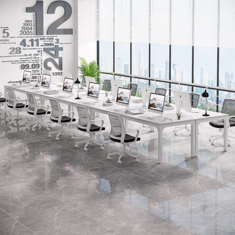 78.74" Large Rectangle Conference Table/Desk, Modern Seminar Meeting Table, Business Tables for Boardroom & Office