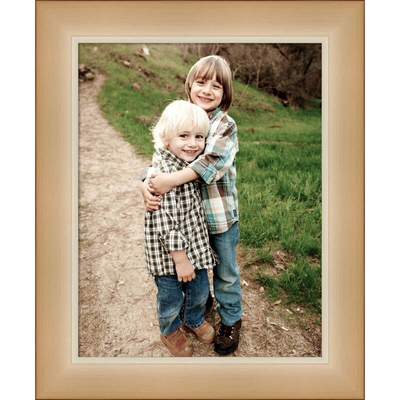 Eva Black Silver Narrow Framed Picture Frame, Photo Frame - 11x14 - Eva Ombre Gold Narrow