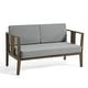 preview thumbnail 176 of 195, Outdoor Teak Solid Wood Patio Furniture Set Loveseat Armchair Table Collection