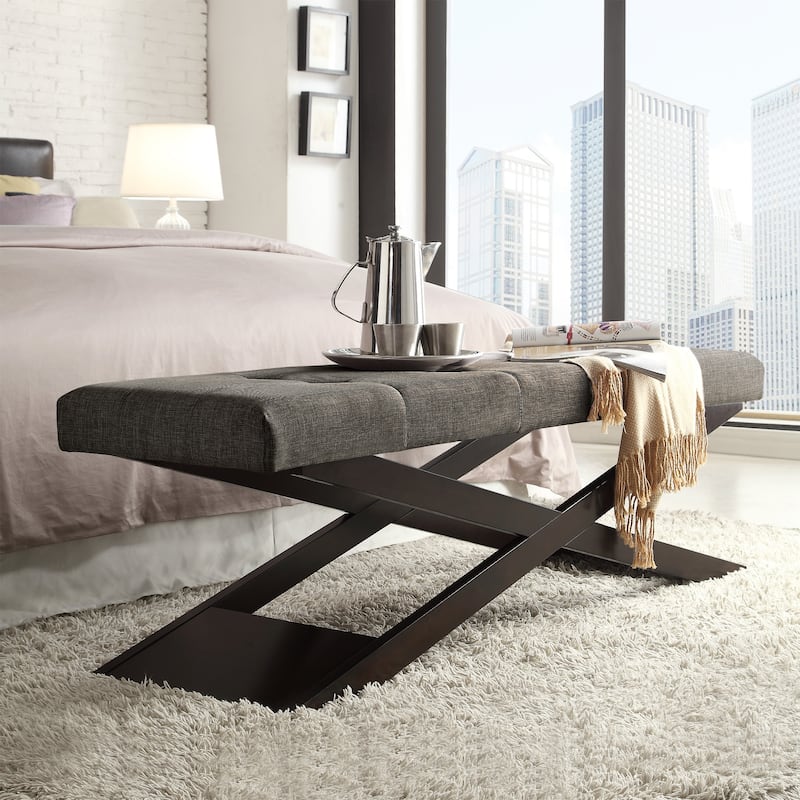 Bosworth 48" Wood X-Base Bench by iNSPIRE Q Classic