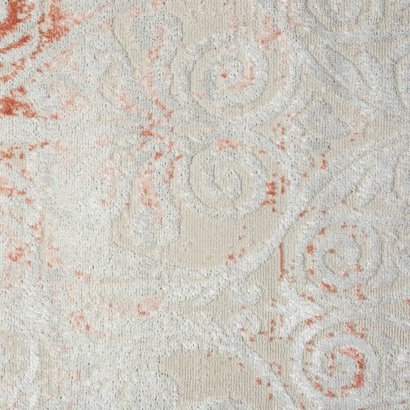 Sevita Causal Coral Pink Floral/Botanical Rug