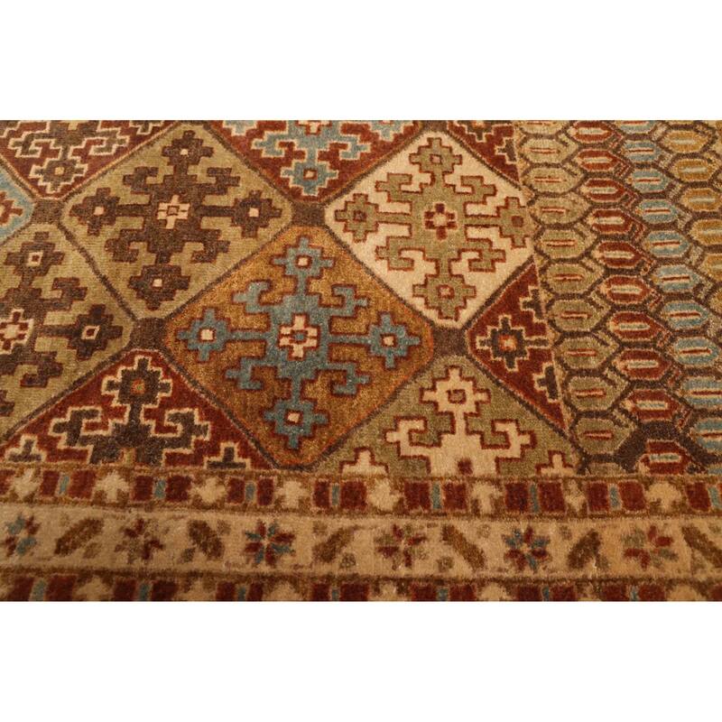 ECARPETGALLERY Hand-knotted Jamshidpour Dark Brown Wool Rug - 3'8 x 5'10