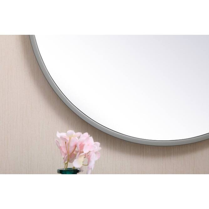 Elegant Lighting Eternity 18" Diameter Circular Beveled Metal Framed