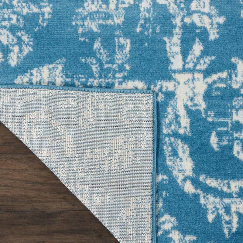 Nourison Jubilant Vintage Farmhouse Damask Area Rug