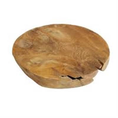 Cutting Board Round - Natural - Wooden