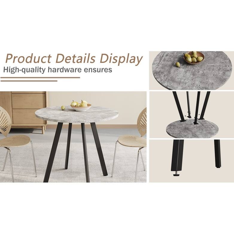 Modern Minimalist Circular Dining Table