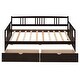 preview thumbnail 5 of 14, Twin Daybed with Storage Drawers, Pine Wood Frame for Small Spaces