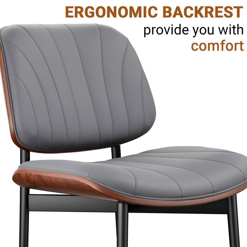 Mid Century Modern Dining Chairs, Upholstered Dining Chairs Set of 2