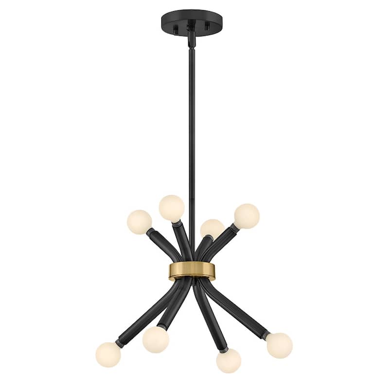 Lark 83853 Axton 8 Light 12-1/2" Wide Convertible Semi-Flush Ceiling