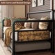 preview thumbnail 7 of 14, Garvee Modern Twin Daybed with Classic Headboard, Metal Sofa Bed Frame Heavy Duty Steel Slats Support