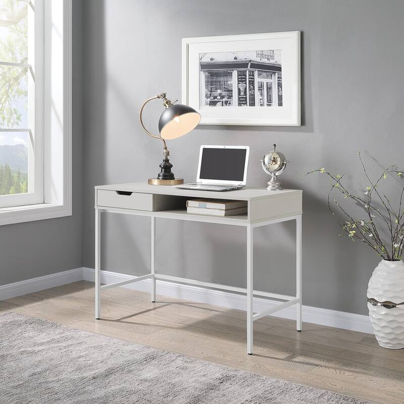 Contempo 40" Desk with Drawer and Shelf