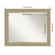 preview thumbnail 28 of 36, Beveled Bathroom Wall Mirror - Mosaic Gold Frame Outer Size: 32 x 26 in