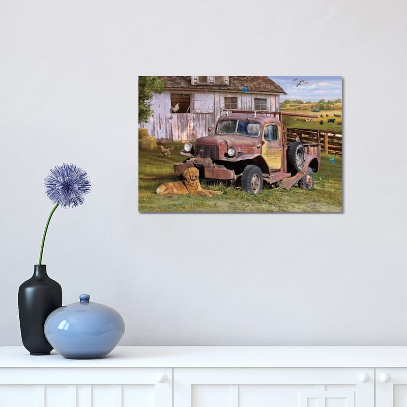 iCanvas "Stuart's Vintage Truck" by Greg & Company Canvas Print - 12x18x1.5