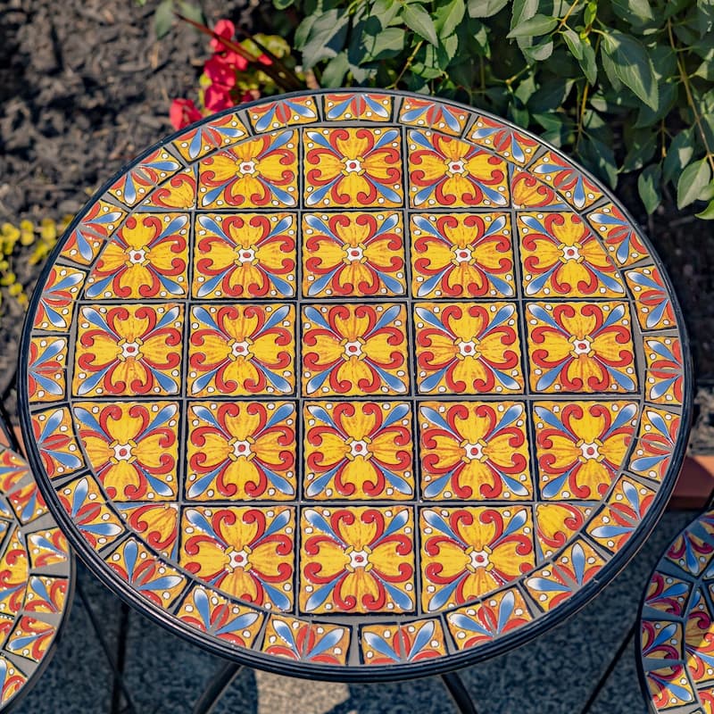 Mosaic Bistro Sets - 23.5"x23.5"x29.75"