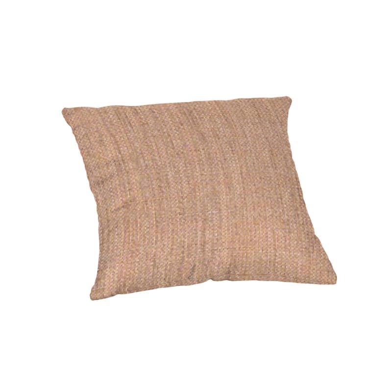 Sunbrella Solid Fabric 1-Piece Indoor/Outdoor Square Throw Pillow, 15"W x 15"L