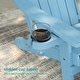 preview thumbnail 45 of 54, Bonosuki 2-Piece Folding Adirondack Chairs with Retractable Ottoman, Fire Pit Patio Chair with Cup Holder