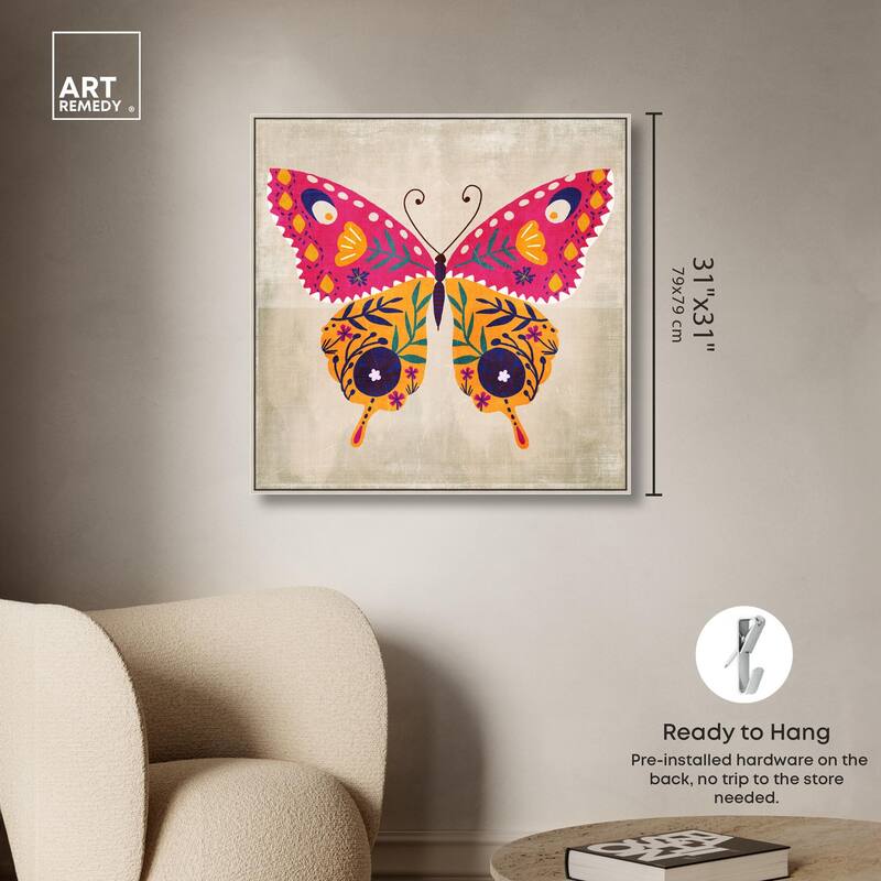 Butterfly Wings II Canvas by Art Remedy