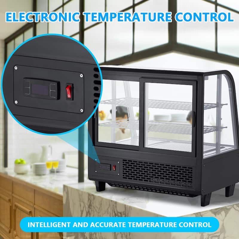 Commercial Countertop Refrigerator Display Case Merchandiser, 3.5 Cu.Ft.