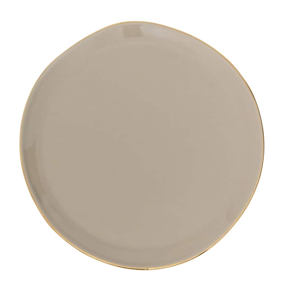 Good Morning Breakfast Plate Gray Morn