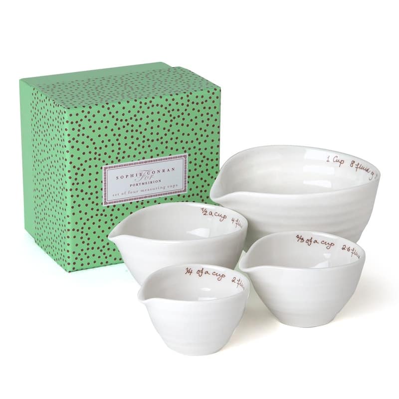 Portmeirion Set of 4 Sophie Conran White Measuring Cups