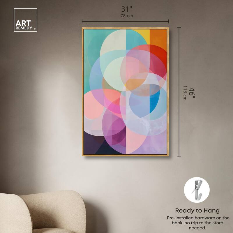 Oneiric Circles II Canvas by Art Remedy