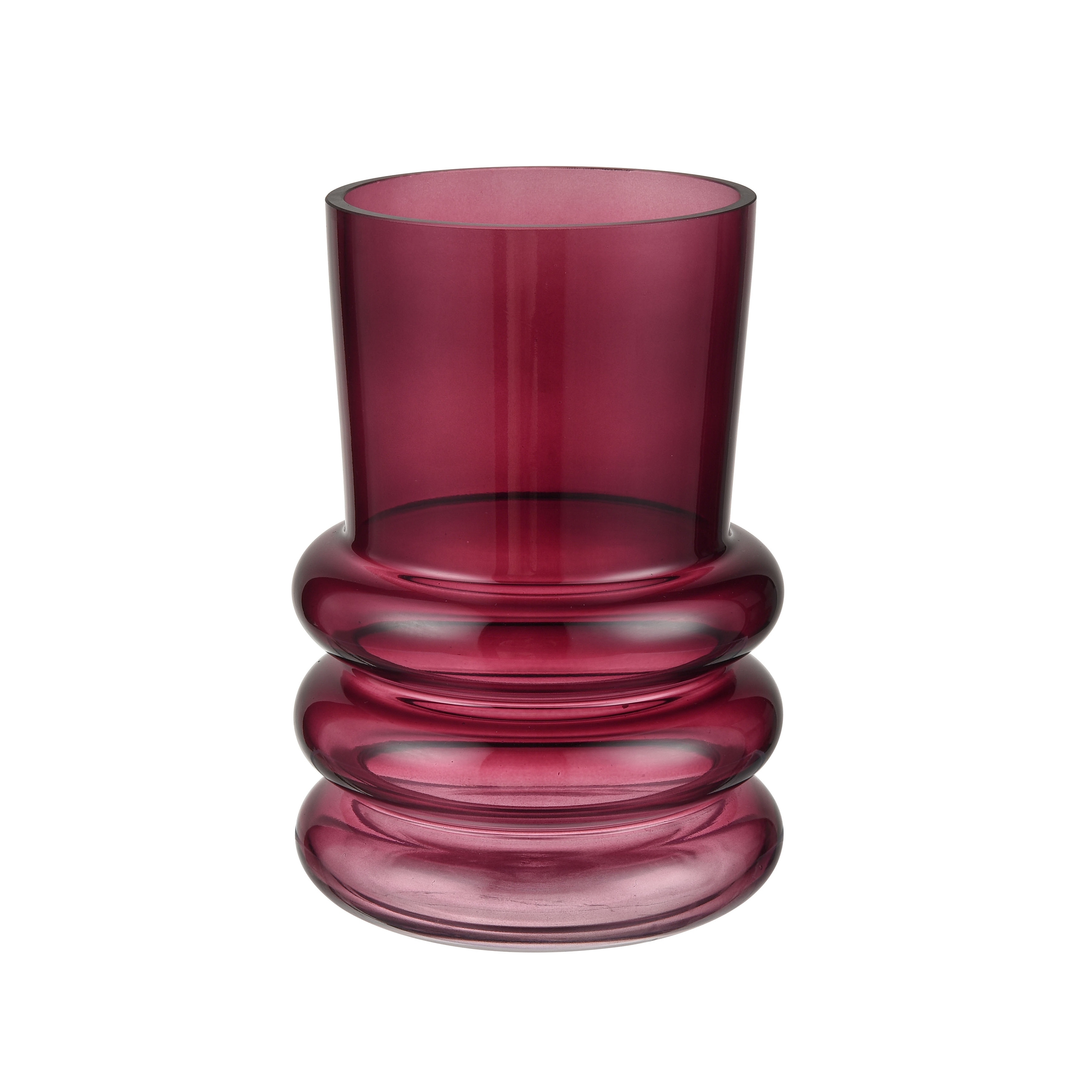 Atlas Oria Merlot Glass Vase