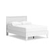 preview thumbnail 8 of 10, Signature Design by Ashley Hallityn White Panel Headboard Platform Bed