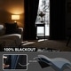preview thumbnail 35 of 91, Deconovo 100 Percent Blackout with Liner Grommet Curtain (2 Panel)