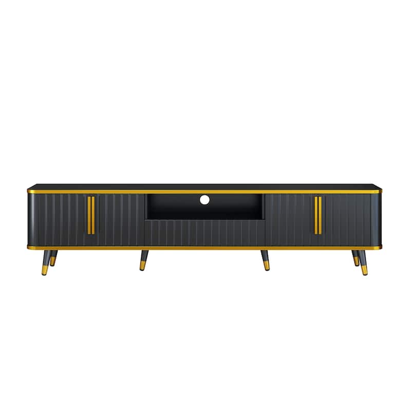 TV Stand with Open Storage Shelf for TVs Up to 85"