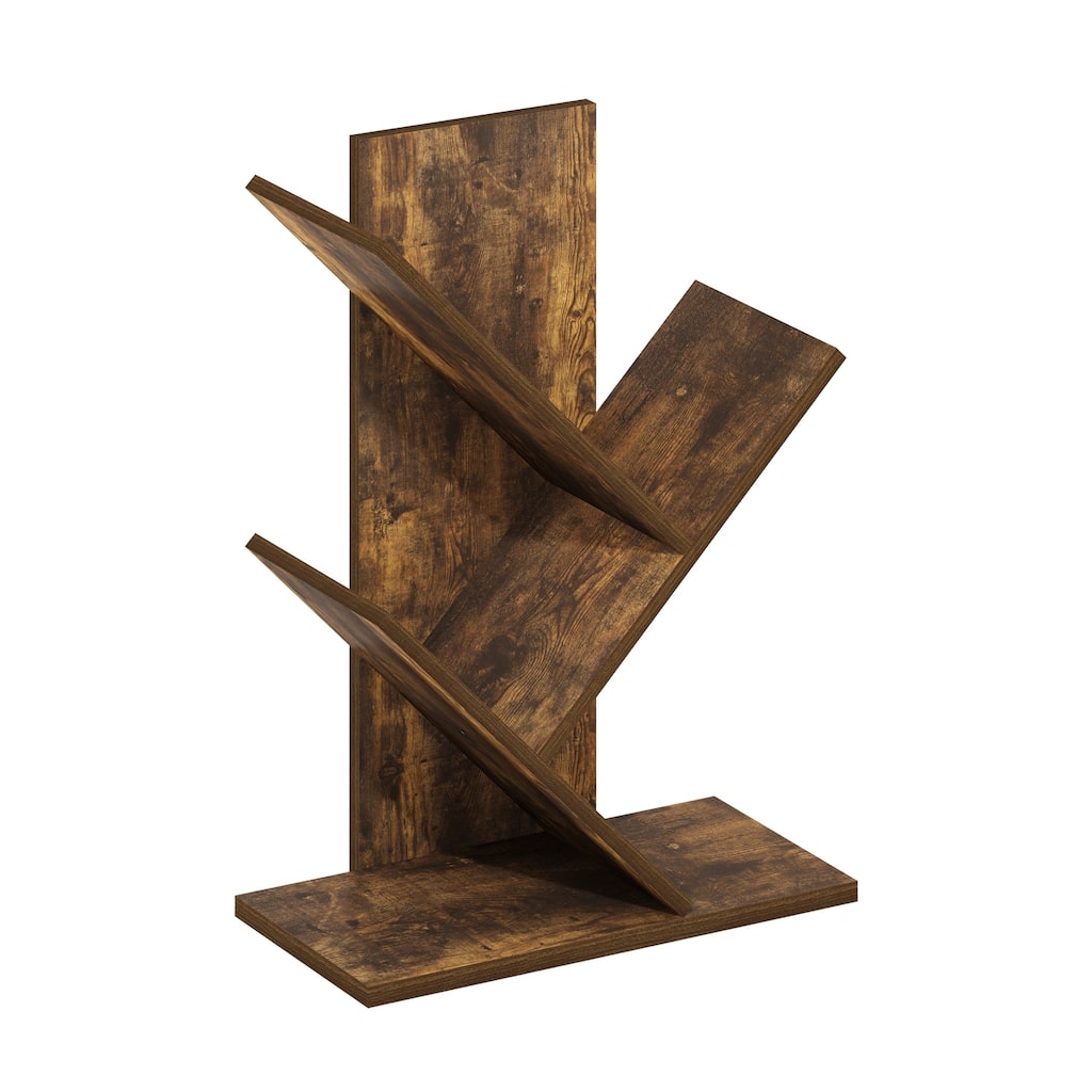 21.26 in. Tall Pine Wood 2-Shelf Bookcase