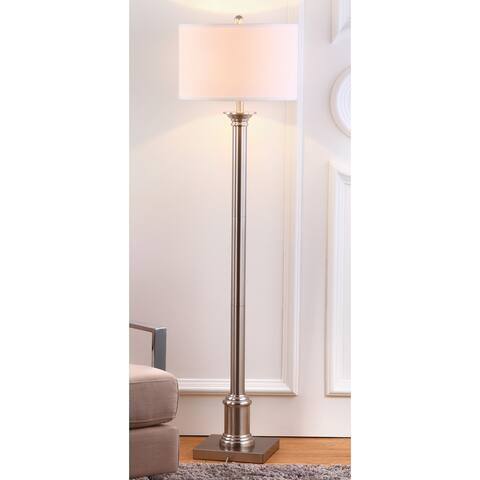 SAFAVIEH Lighting 60-inch Livia Nickel Floor Lamp