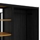 preview thumbnail 24 of 23, Twin/Full Size House Floor Bed with Wardrobe and Storage Shelves, Metal Canopy Bed Montessori Bed with Fence Guardrails