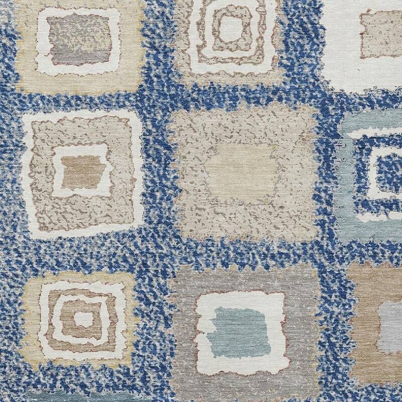 HomeRoots Geometric Transitional Rectangle Outdoor Rug