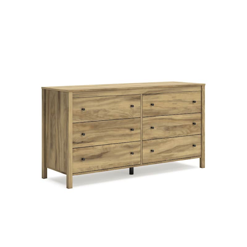 Signature Design by Ashley Bermacy Light Brown Dresser - 6-drawer - Light Brown