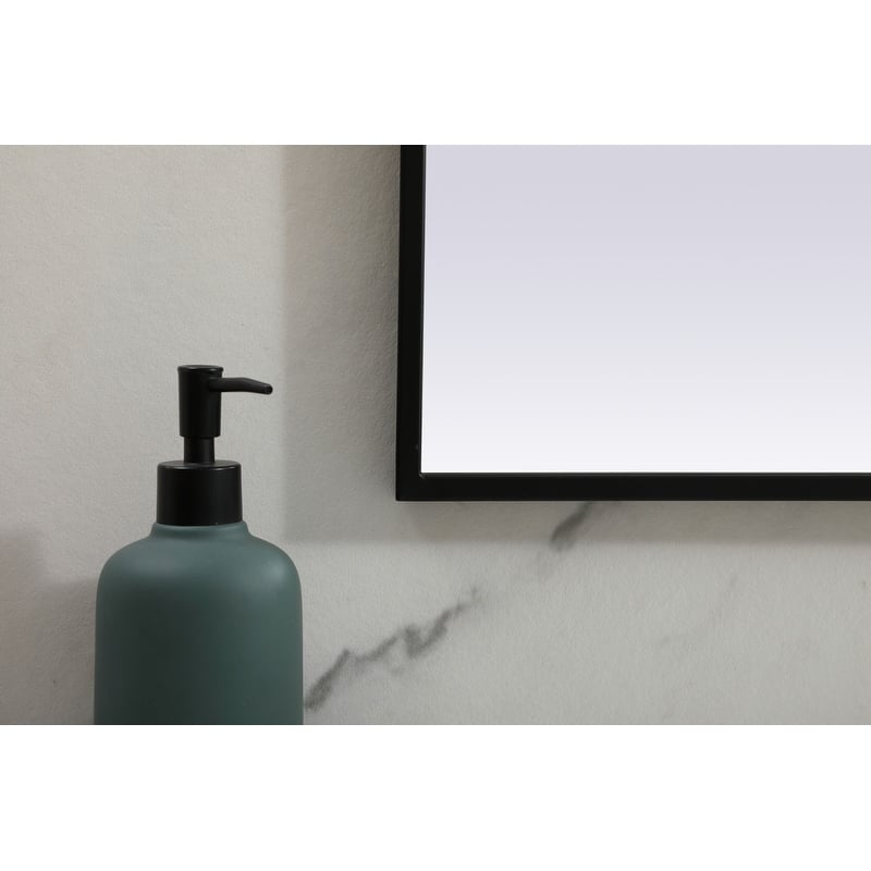 Indigo Home Metal Frame Arch Mirror 36x34 Inch