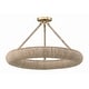preview thumbnail 1 of 2, Crystorama Lighting Group OAK-7536_CEILING Oakley 6 Light 24" Wide LED Soft Gold