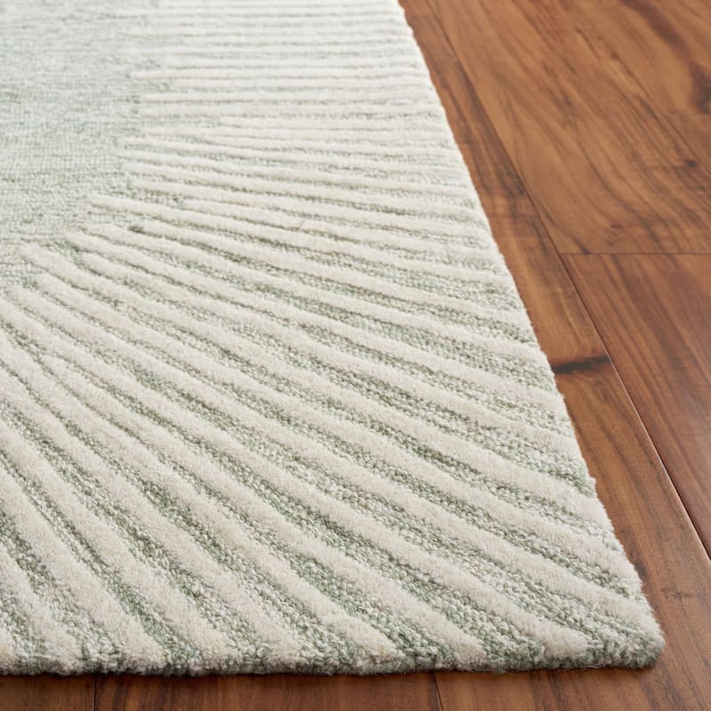 SAFAVIEH Handmade Abstract Sofoula Modern Wool Rug